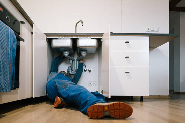 Professional Drain Cleaning technician working in Bethel, OH